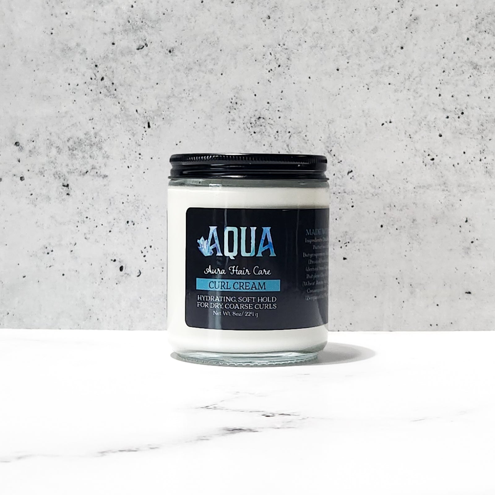 Aqua Aura Curl Cream | Dry, Coarse Curls & Waves | Moisturizing, Frizz-Taming