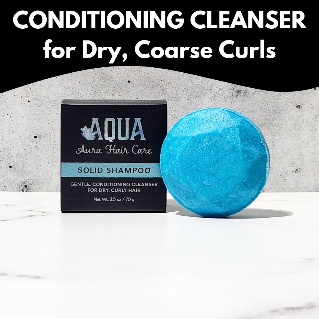 Aqua Aura Shampoo & Conditioner Set | Dry, Coarse Curls & Waves | Moisturizing, Frizz-Control, Curl Enhancing