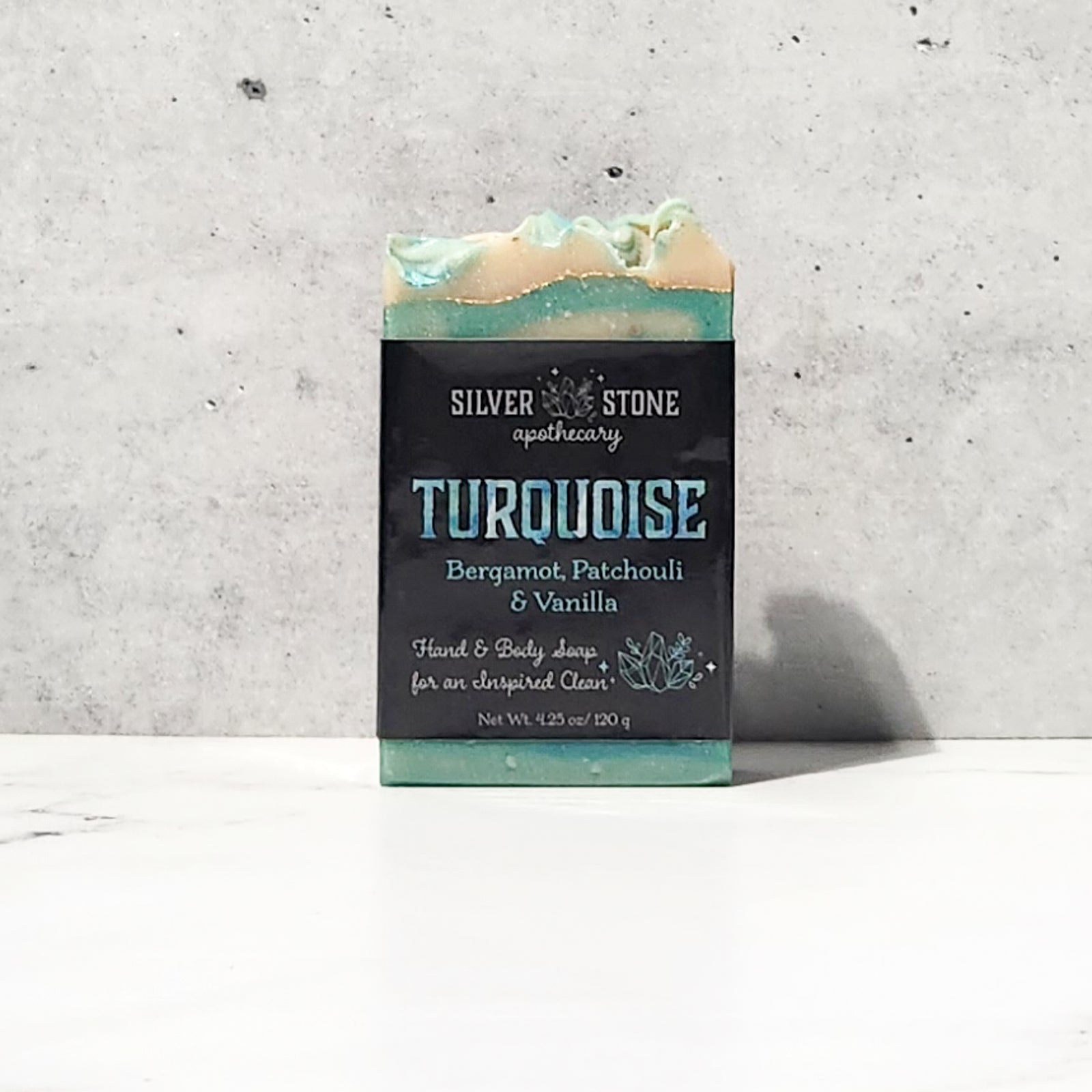 Turquoise Earth Gemstone Hand and Body Soap