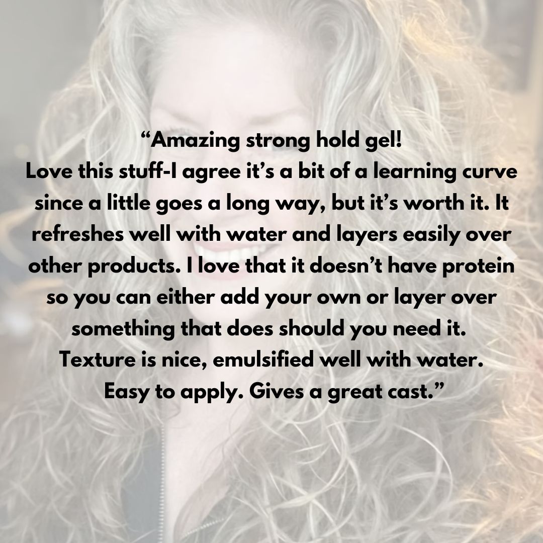 Mystic Aura Strong Hold Styling Gel | All Types of Curls | Definition, Frizz-Control, Long-Lasting Touchable Curls