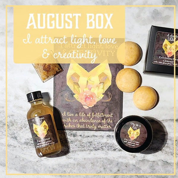 August Box Reveal: I attract light, love and creativity