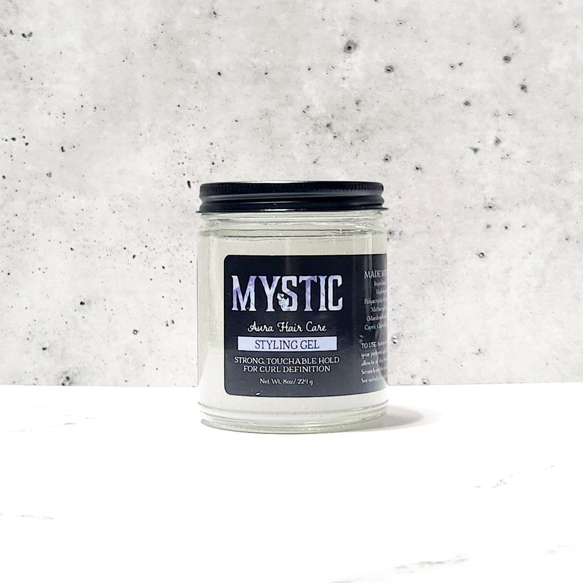 Mystic Aura Strong Hold Styling Gel | All Types of Curls | Definition, Frizz-Control, Long-Lasting Touchable Curls