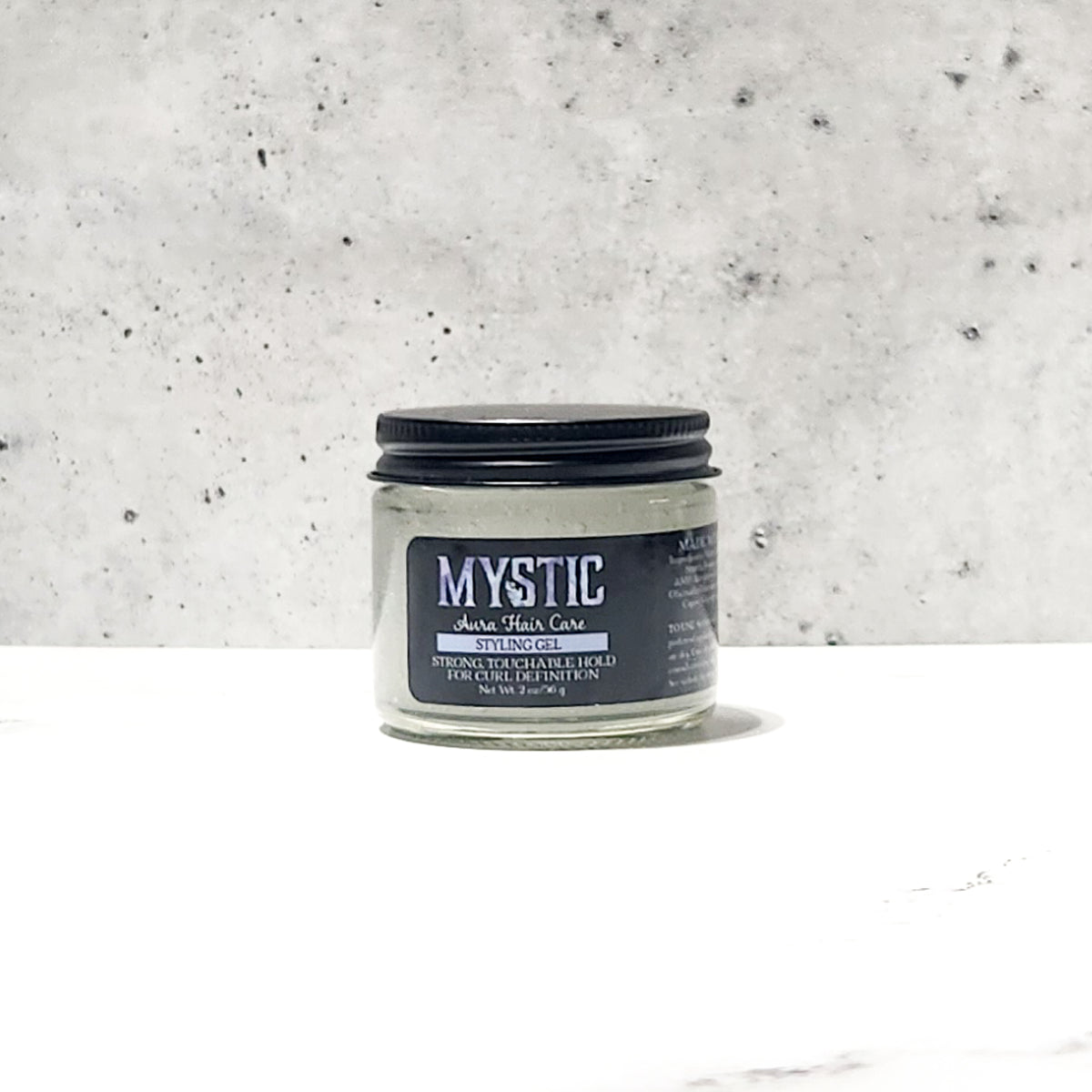 Mystic Aura Strong Hold Styling Gel Travel | All Types of Curls | Definition, Frizz-Control, Long-Lasting Touchable Curls