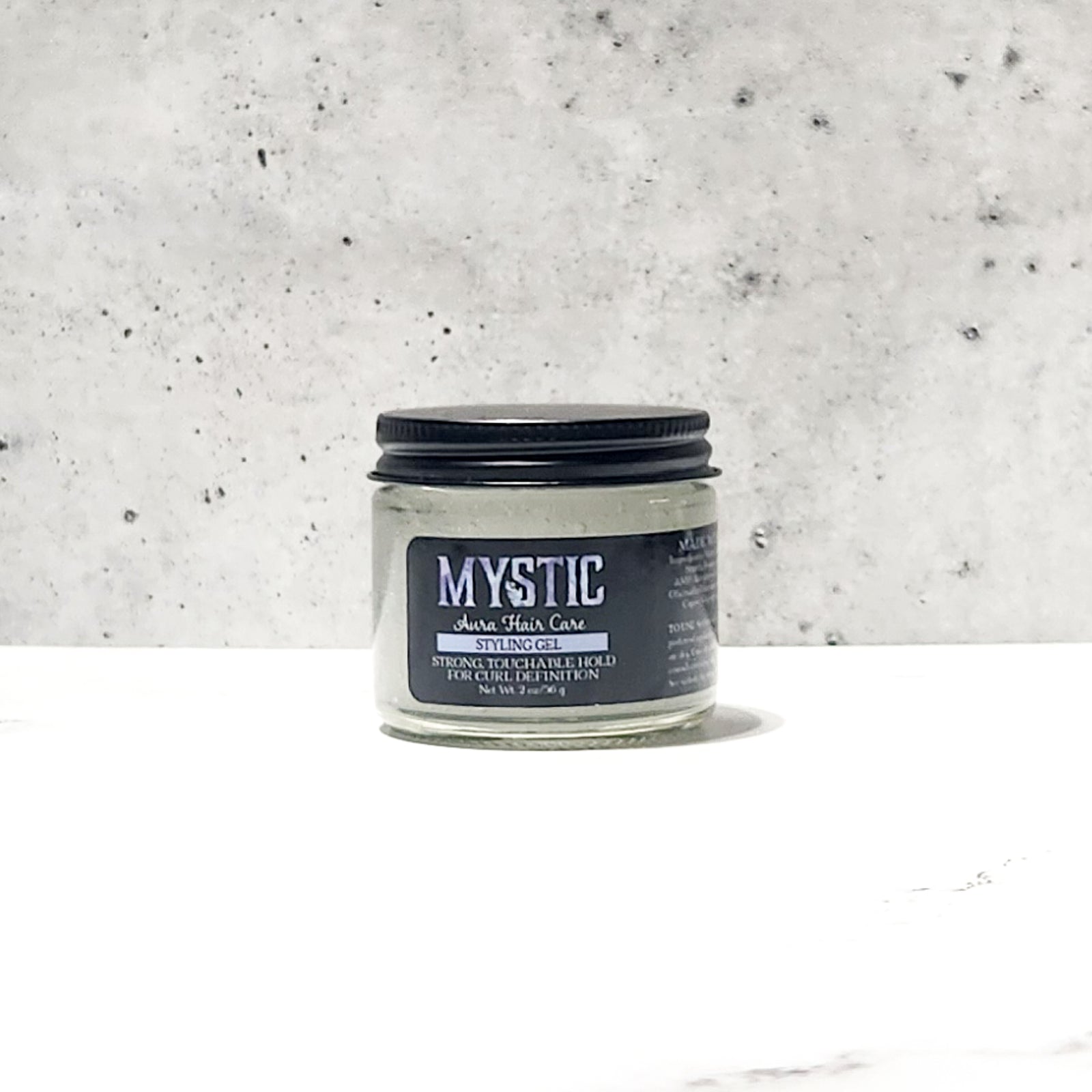 Mystic Aura Strong Hold Styling Gel Travel | All Types of Curls | Definition, Frizz-Control, Long-Lasting Touchable Curls