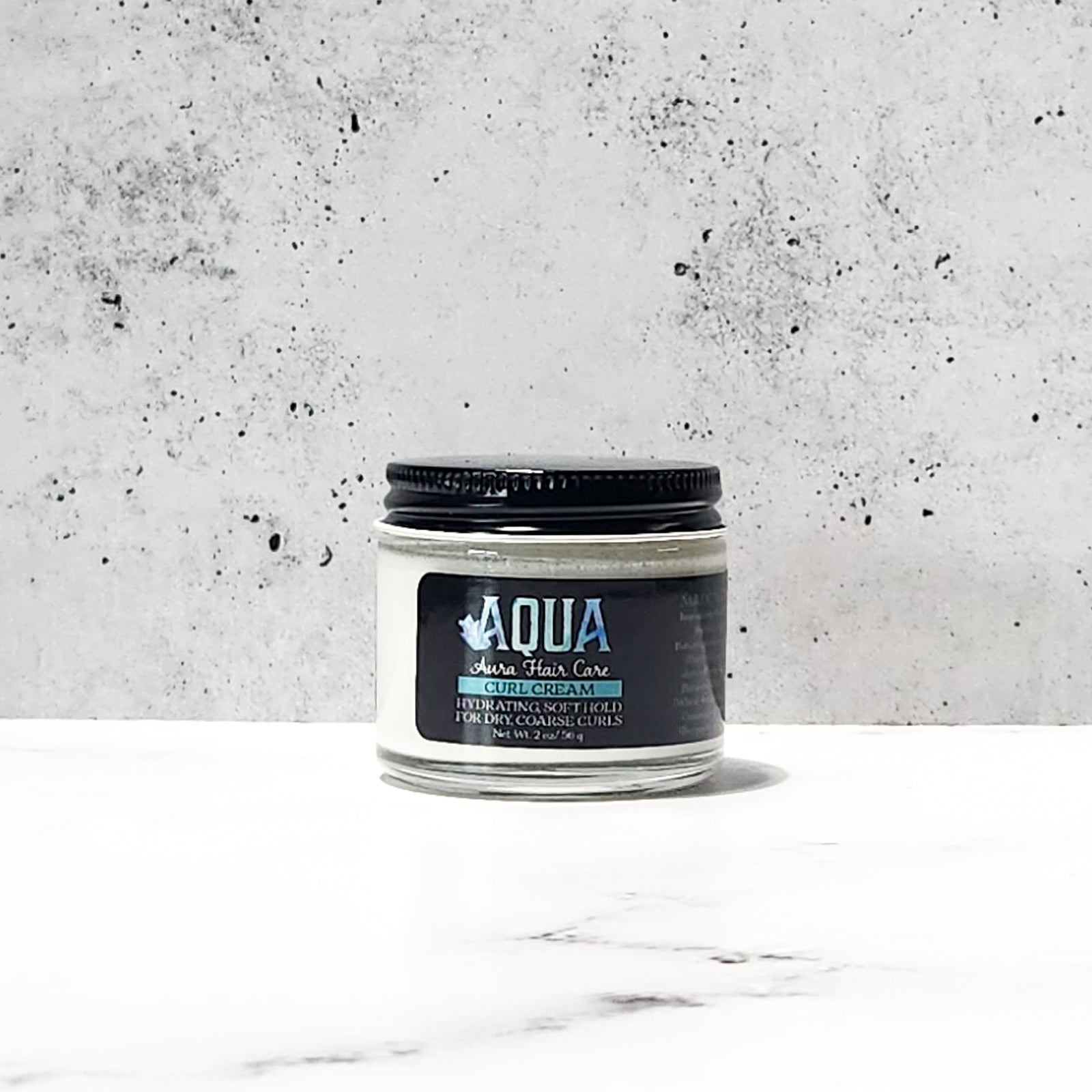 Aqua Aura Curl Cream Travel Size | Dry, Coarse Curls & Waves | Moisturizing, Frizz-Taming