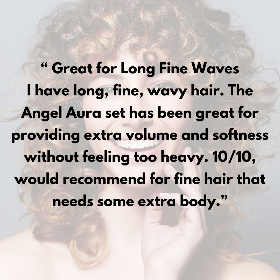 Angel Aura Shampoo &amp; Conditioner Set | Fine Curls | Volumizing