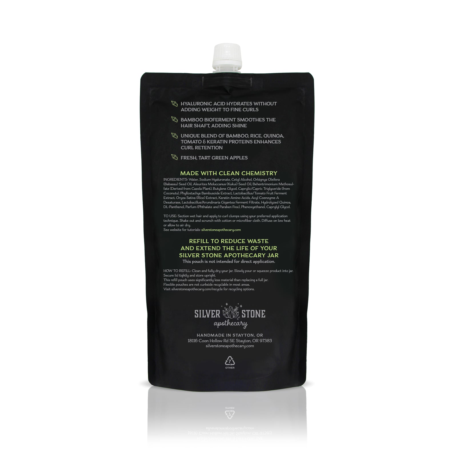 Apple Aura Curl Serum Refill Pouch | Fine Curls & Waves | Lightweight Hydration, Curl Activation