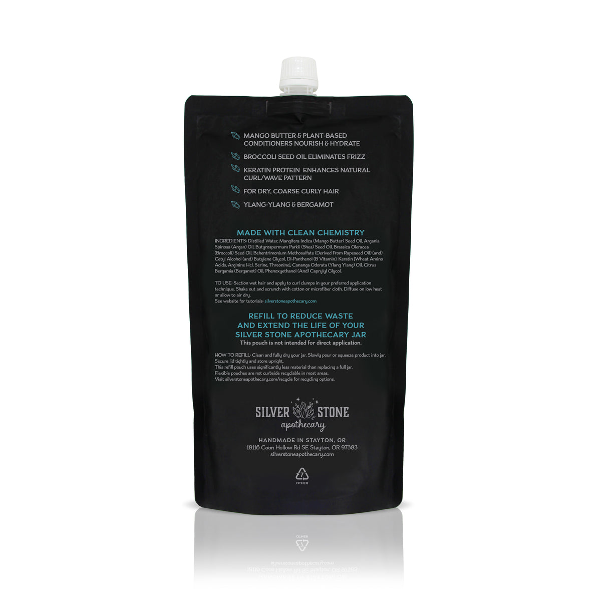 Aqua Aura Curl Cream Refill Pouch | Dry, Coarse Curls &amp; Waves | Deep Hydration, Frizz Control, Soft Hold