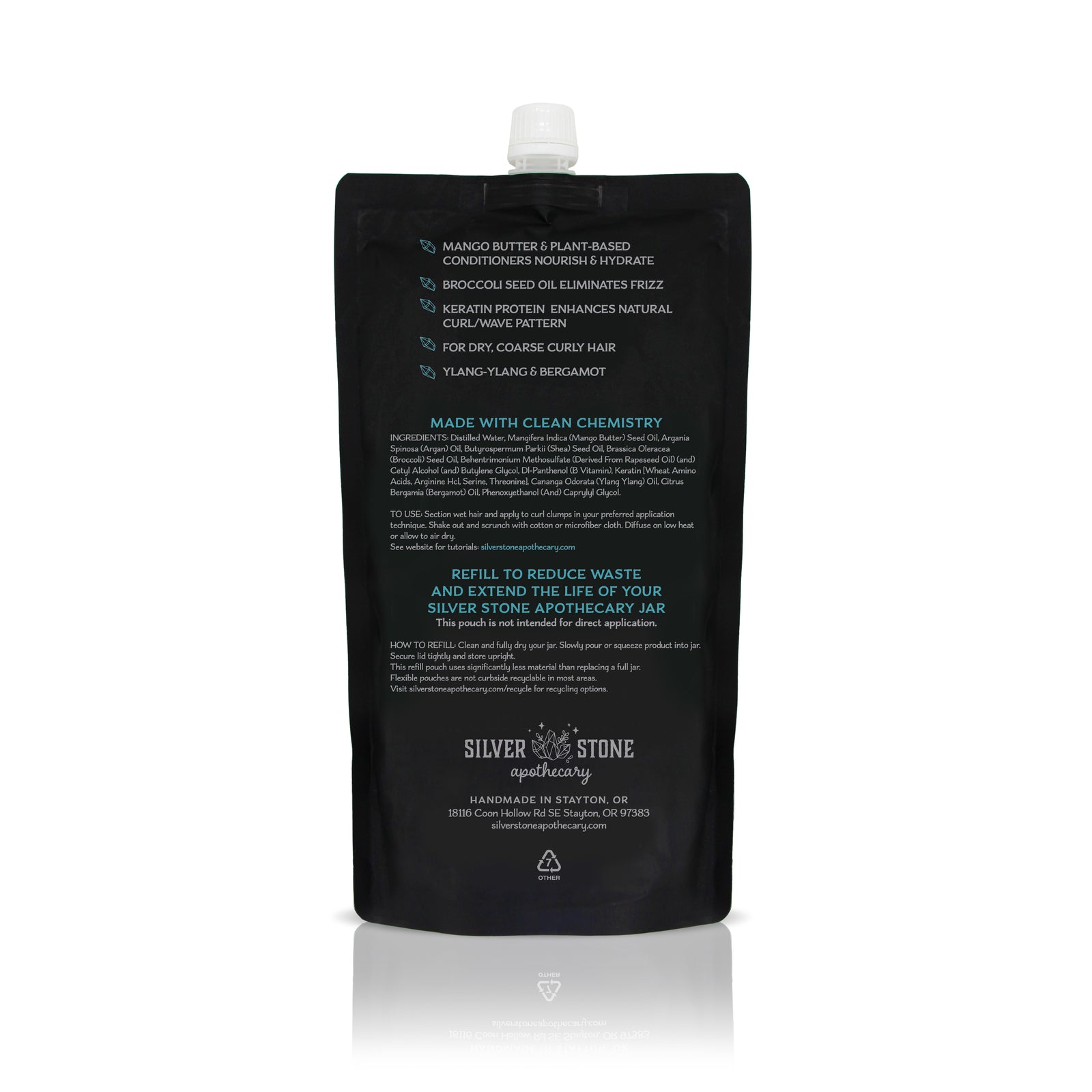 Aqua Aura Curl Cream Refill Pouch | Dry, Coarse Curls & Waves | Deep Hydration, Frizz Control, Soft Hold