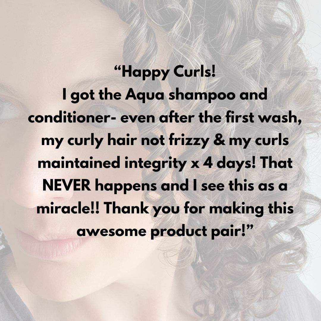 Aqua Aura Shampoo & Conditioner Set | Dry, Coarse Curls & Waves | Moisturizing, Frizz-Control, Curl Enhancing