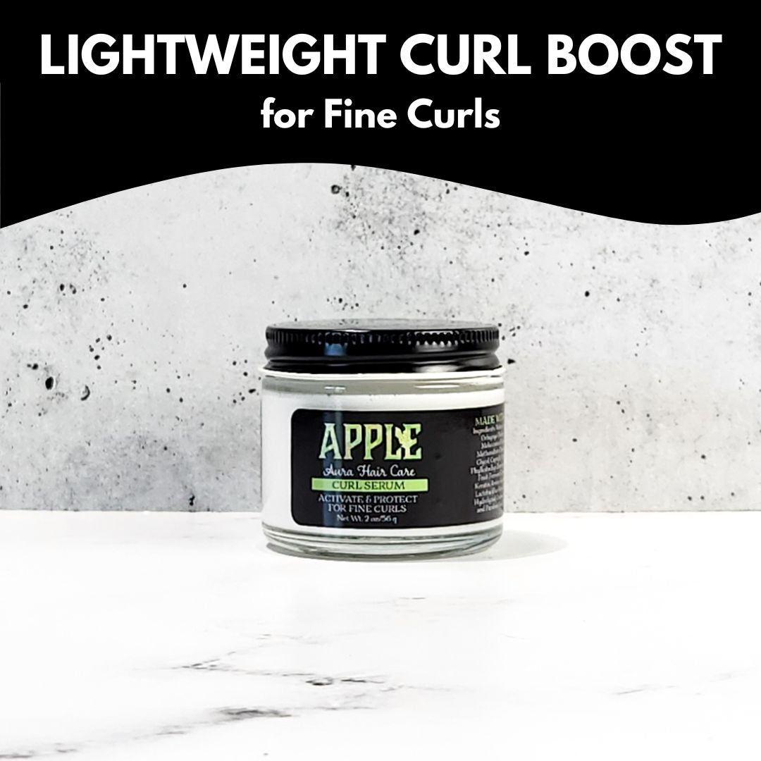 Apple Aura Curl Serum Travel Size | Fine Curls &amp; Waves | Lightweight, Curl Activating