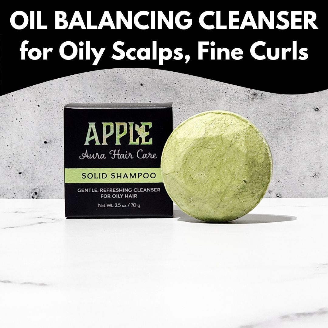 Travel Size Apple Aura Shampoo &amp; Conditioner Set |Fine Hair, Oily Scalps | Oil-Balancing, Detangling, &amp; Replenishing