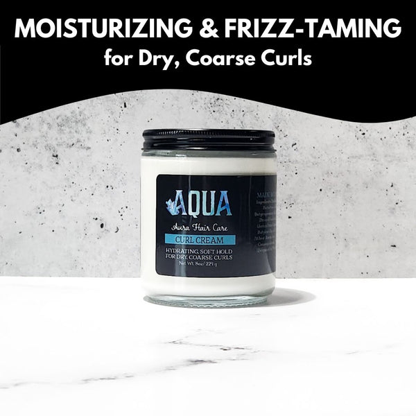 Aqua Aura Curl Cream | Dry, Coarse Curls & Waves | Moisturizing