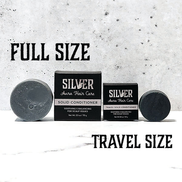 Travel Size Silver Aura Conditioner | All Curl Types, Sensitive Scalps | Hydrating, Soothing, &amp; Balancing