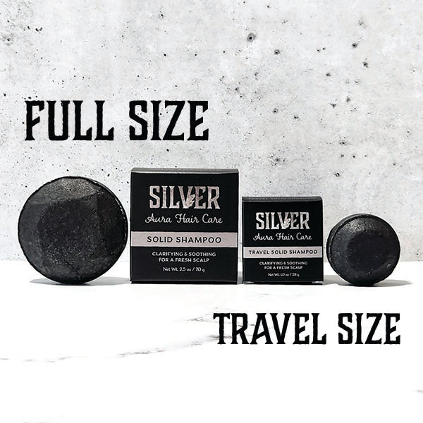 Travel Size Silver Aura Shampoo | Flaky, Itchy Scalps, All Curl Types | Gently Clarifying, Soothing, Scalp Balancing