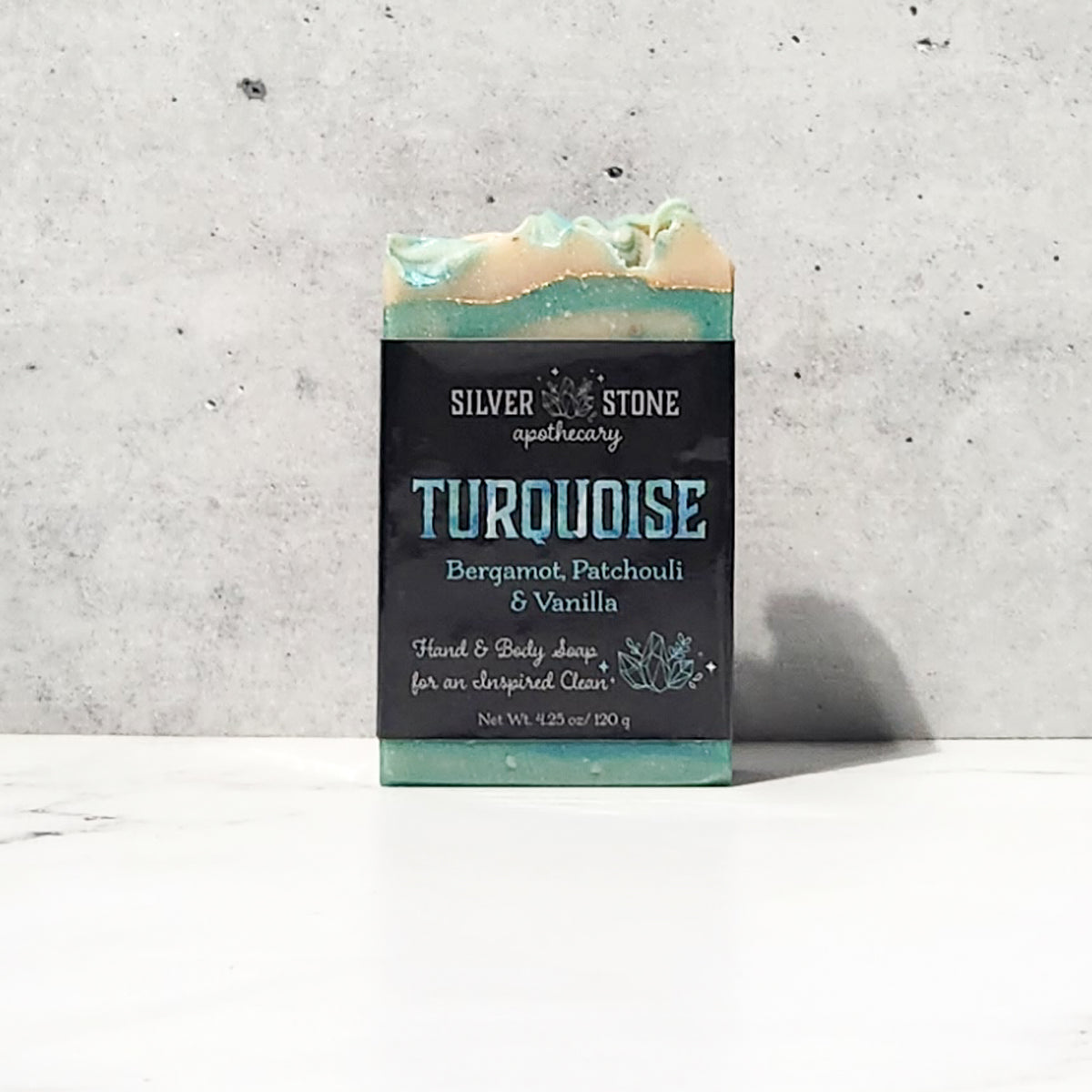 Turquoise Earth Gemstone Hand and Body Soap
