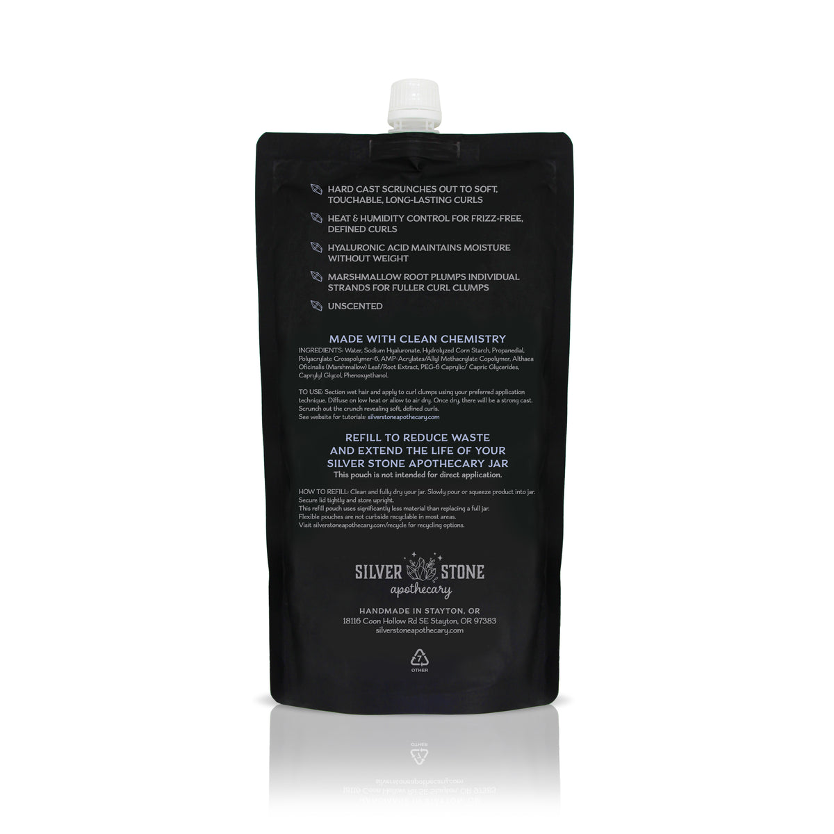 Mystic Aura Strong Hold Gel Refill Pouch | All Types of Curls | Definition, Frizz Control, Long-Lasting Touchable Curls