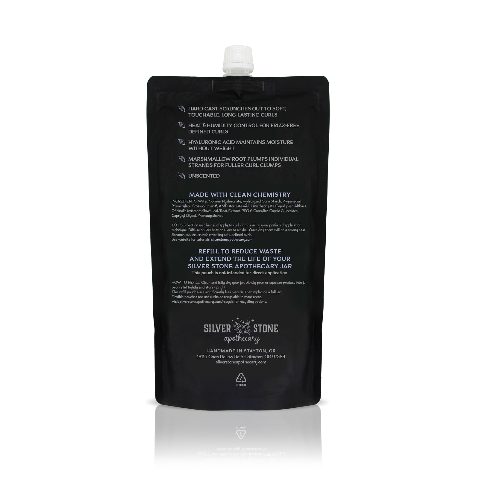 Mystic Aura Strong Hold Gel Refill Pouch | All Types of Curls | Definition, Frizz Control, Long-Lasting Touchable Curls