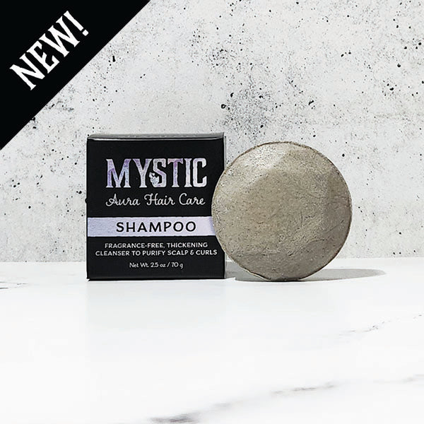 Mystic Aura Shampoo | Build-up Prone Curls &amp; Scalp | Fragrance-Free, Scalp Purifying, Thickening