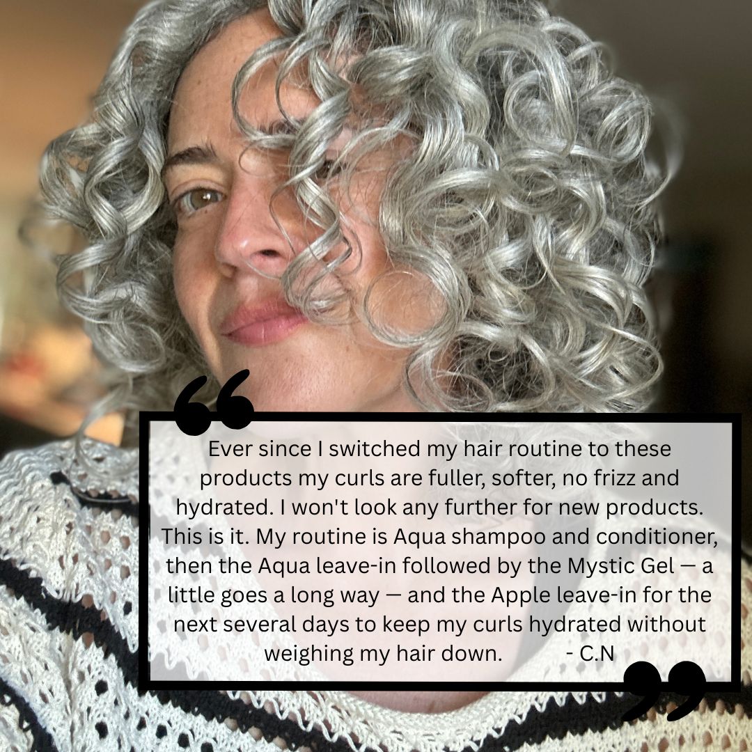 Mystic Aura Gel + Aqua Aura Curl Cream | Dry, Coarse Curls &amp; Waves | Deep Moisture, Frizz-Control, Definition