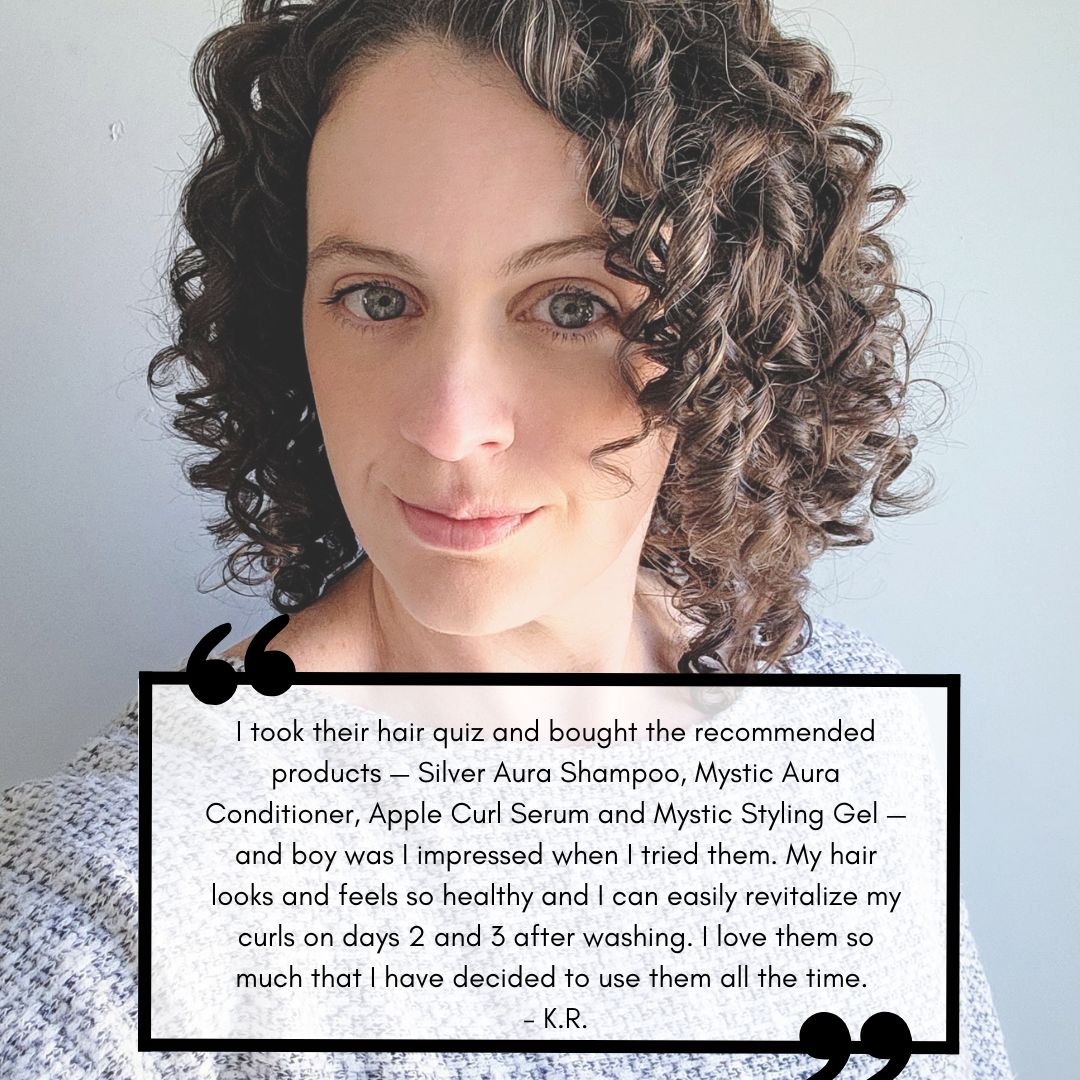 Mystic Aura Gel + Apple Aura Curl Serum Travel Set | Fine Curls &amp; Waves | Protein Boost, Curl Definition, Frizz Control