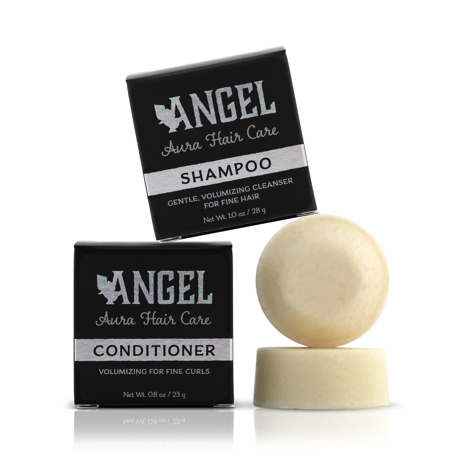 Travel Size Angel Aura Shampoo & Conditioner Set | Fine Curls | Volumizing