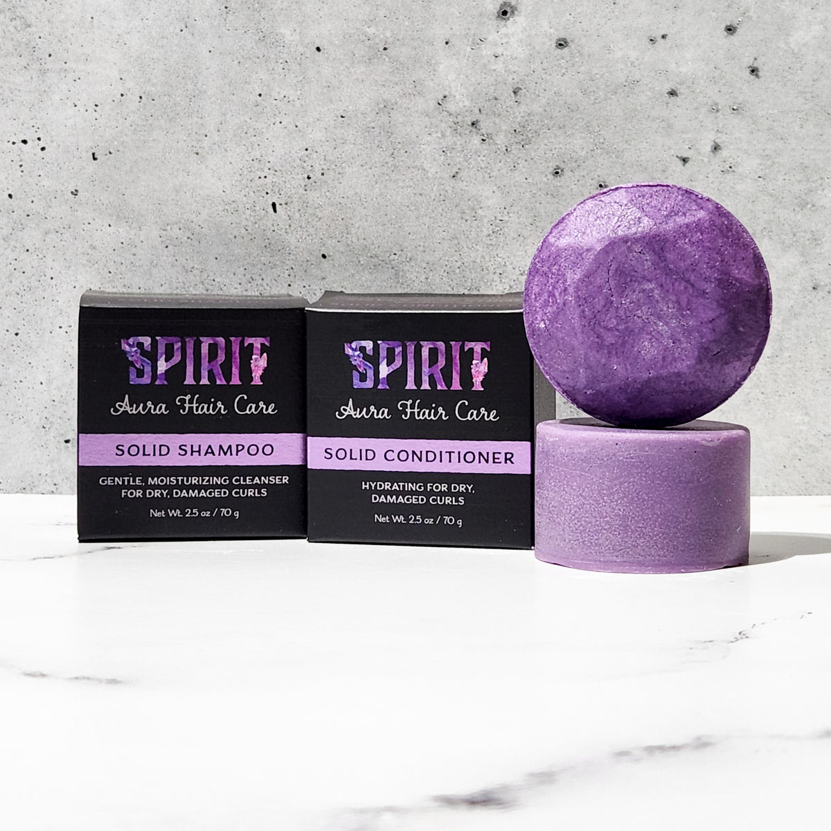 Spirit Aura Shampoo & Conditioner Set | Dry, Color-Treated Curls | Gentle, Hydrating, Replenishing, Protective